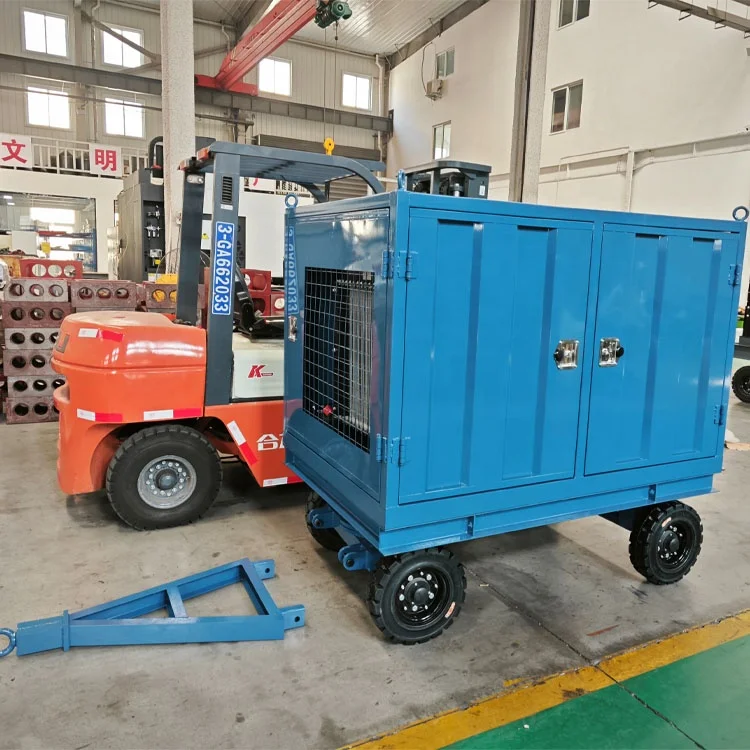 Chemical plant heat exchanger ultra high pressure water gun cleaning electrical drive hydro excavating cleaning machine