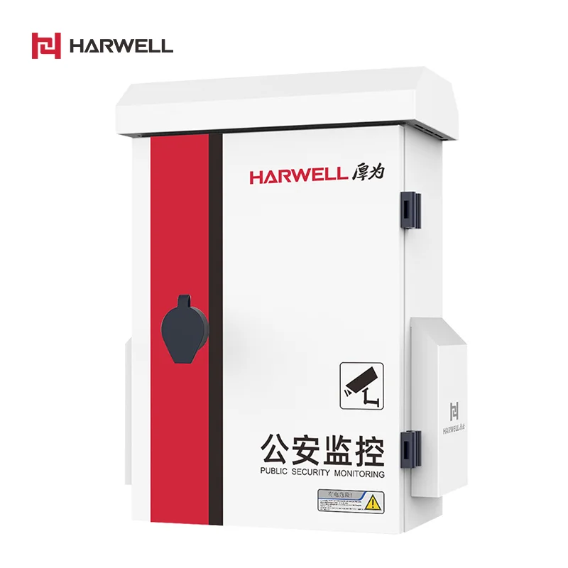 Harwell Electrical Equipment Supplies Pole/Wall Mounting SECC Metal Rainproof Waterproof Boxes Outdoor Electronic Enclosure Box