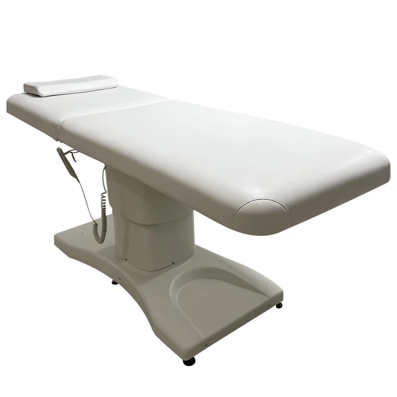 Steel Base White Beauty Massage Bed Face Bed Hot Sale All Beauty Salon Furniture Massage Table Modern Height Adjustable Noir Bed
