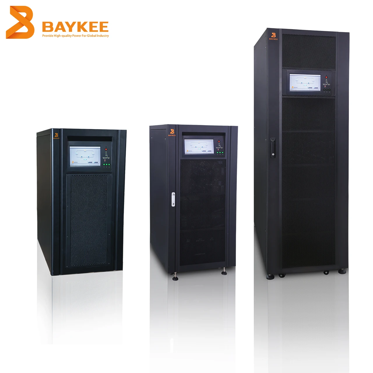 Baykee three phase modular online industrial UPS system 30kva to 150 kva low frequency uninterruptible ups dc ups module