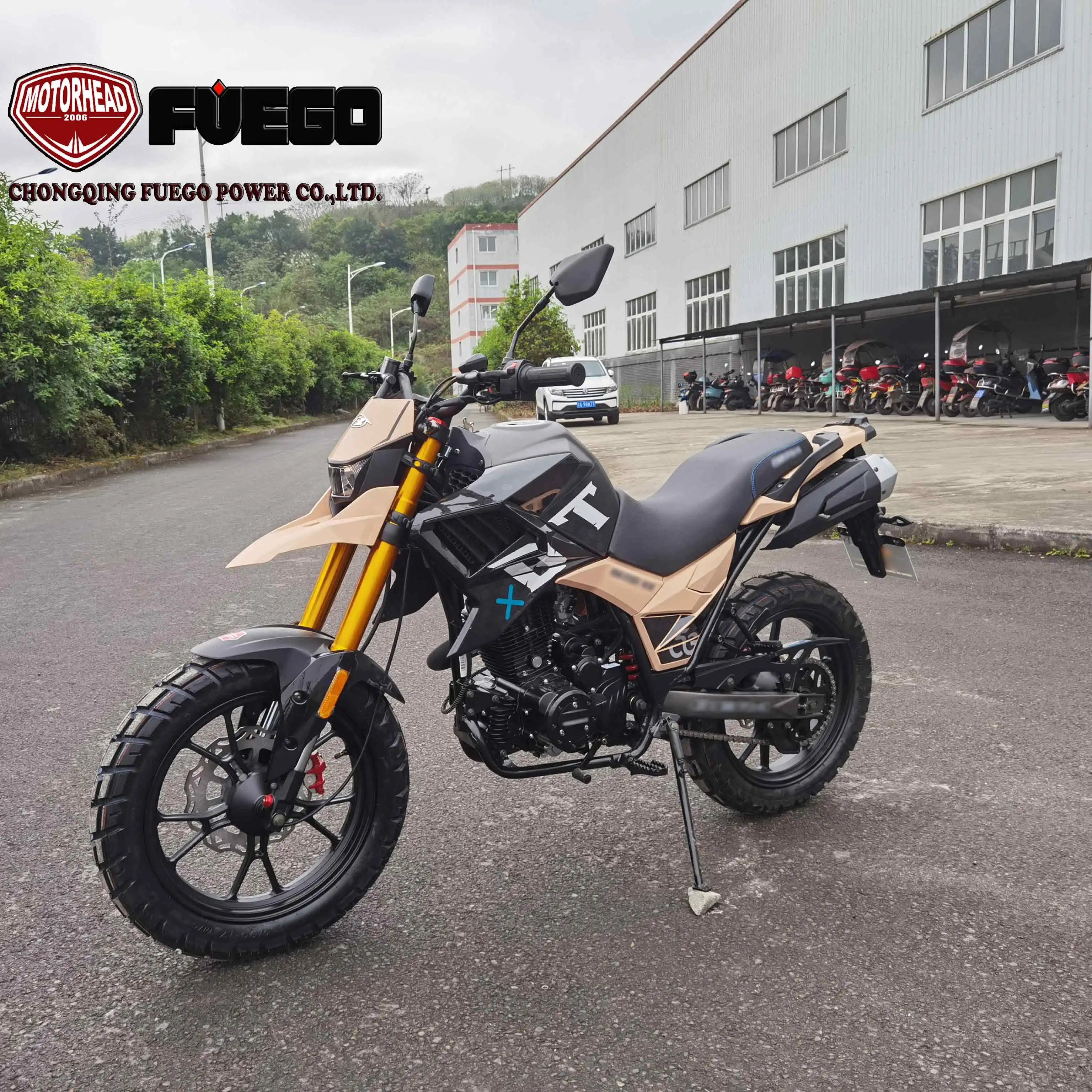 2022 news TEKKEN250 Enduro Dual Sports Bike 250cc Crossover Motorcycle With CBF SOHC Engine Luggage Box