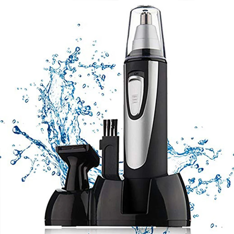 Триммер для волос в носу и ушах, безболезненное водонепроницаемое удаление волос на лице и бровях, машинка для стрижки носа