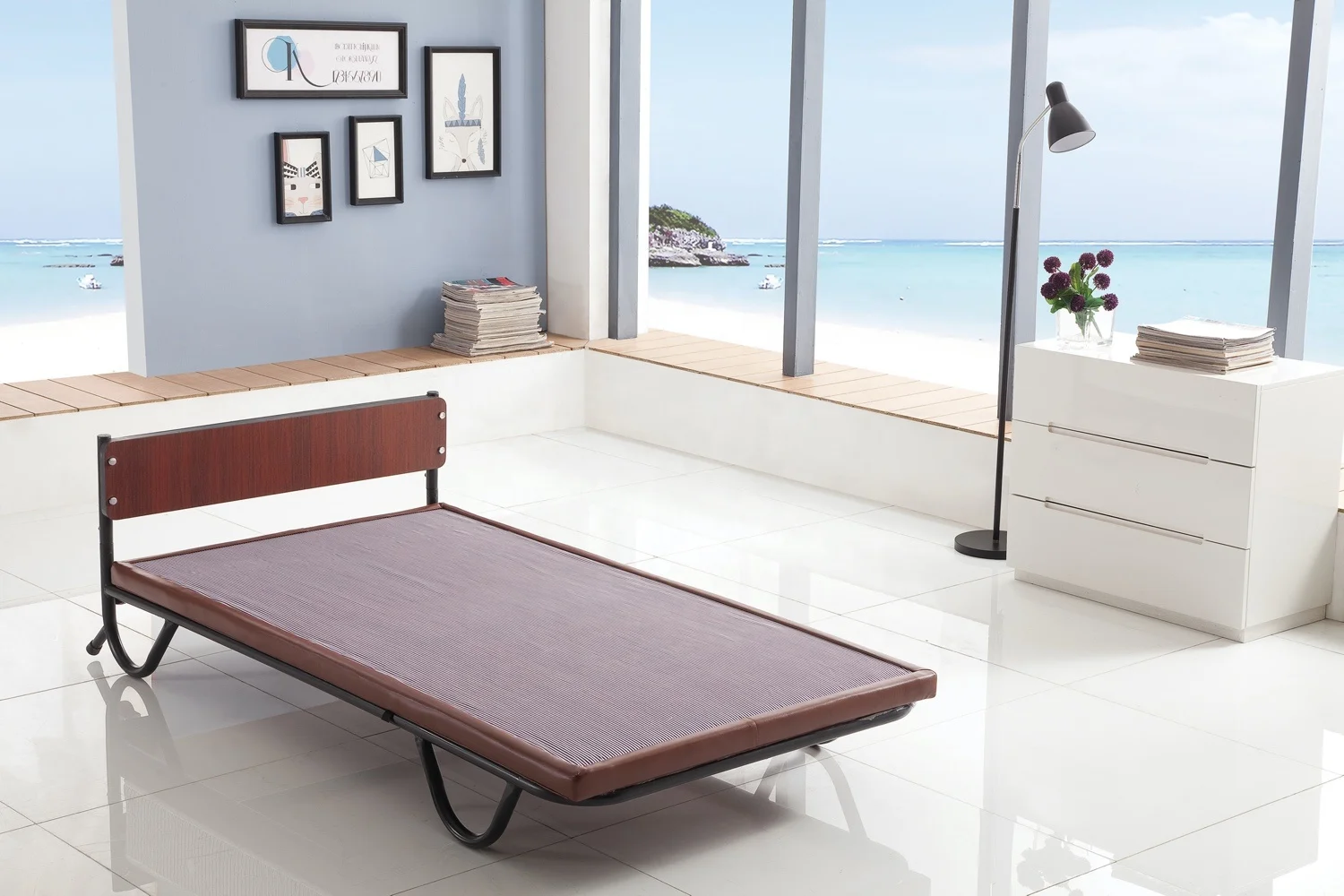 Vertical stand wall bed extra bed hotel add bed