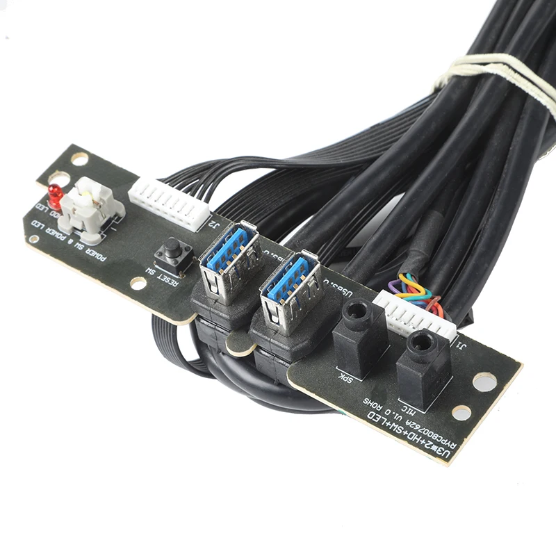 Dual USB3.0 GPU Multifunction High Quality Electronic ODM Bracket Cable PC Front Panel Manufacture Direct Supply