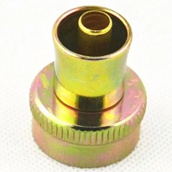 Washing machine water hose metal coupling