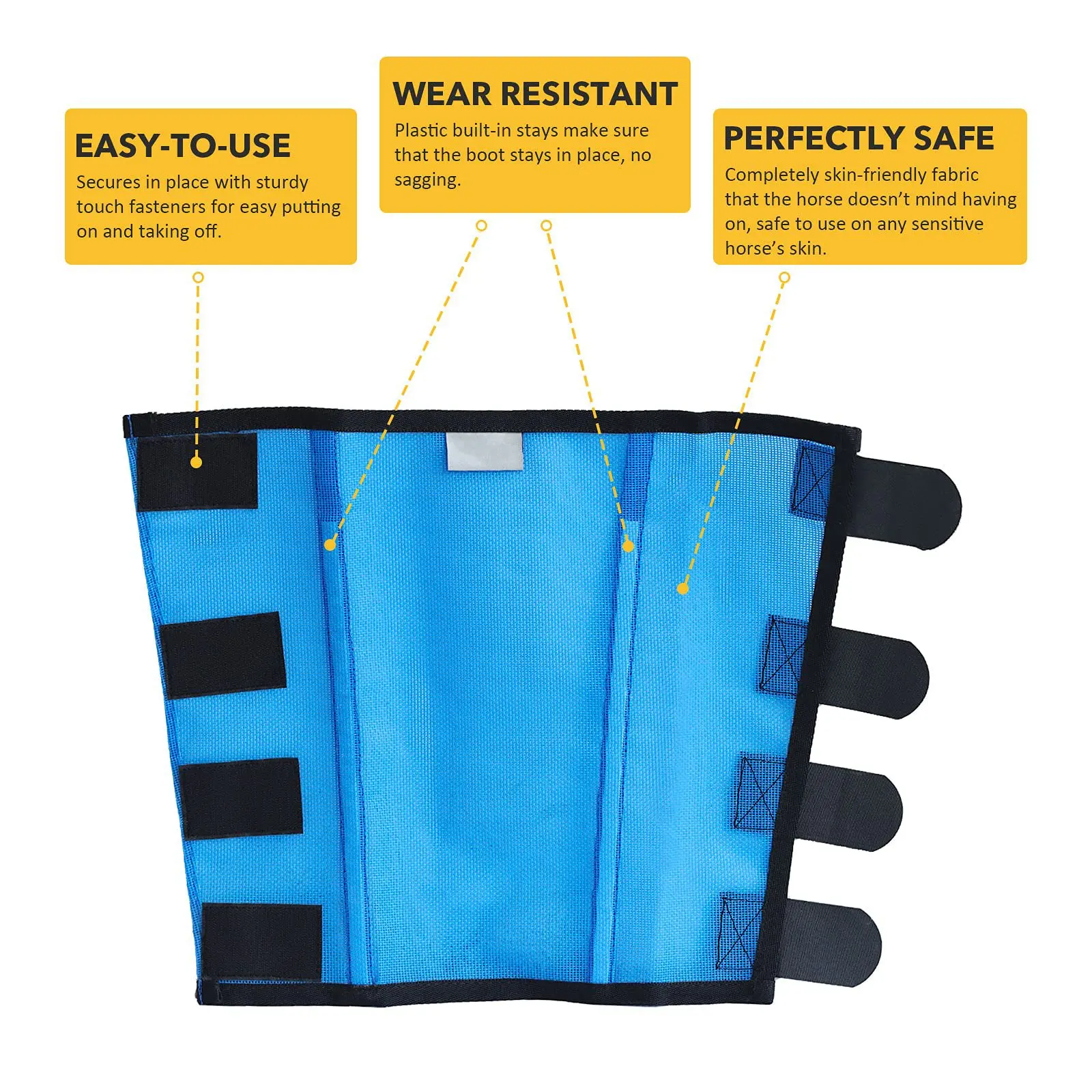 2022 New OEM Durable PVC Prevent Fly Bites Breathable UV Resistant Protection A Set Of two Horse Leg Guards Mesh Horse Leggins