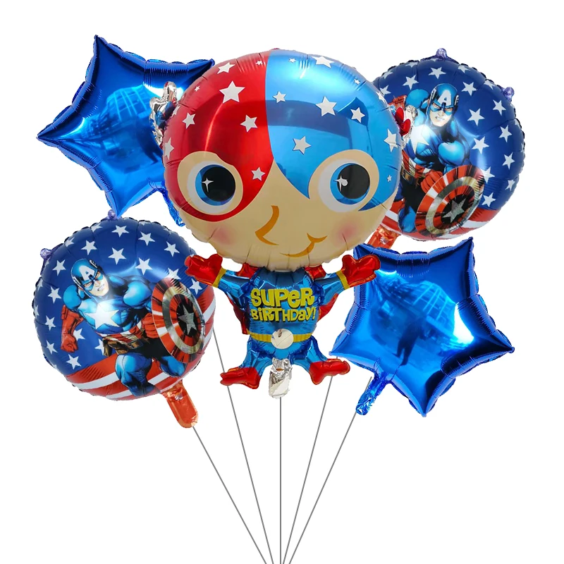 
Super Hero Spiderman Foil Balloons Children Birthday Party Supplies Super balloon Toys 