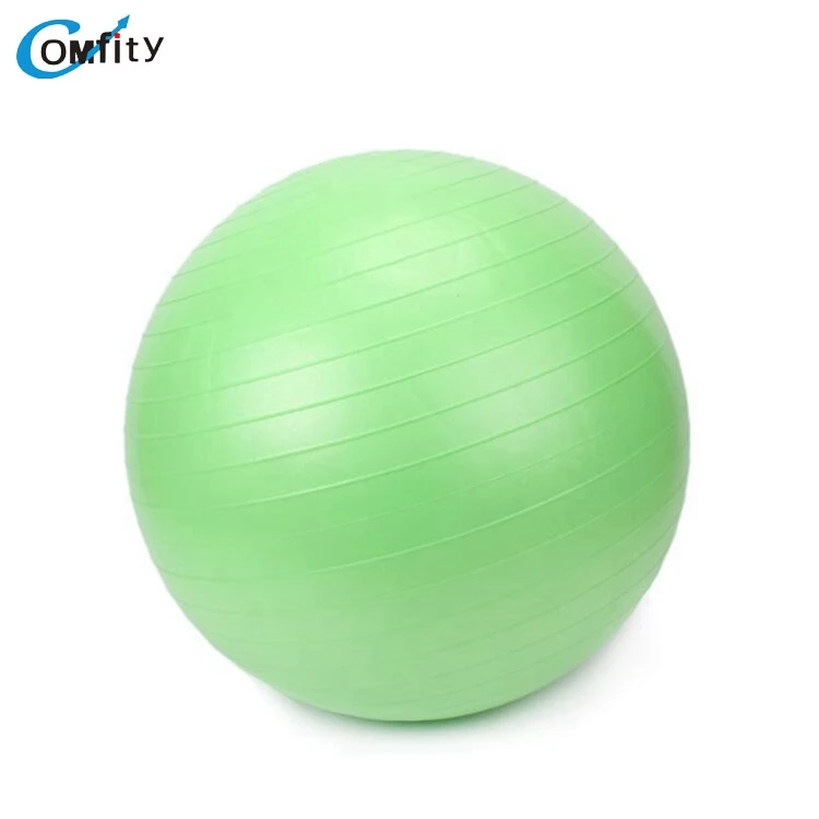 Custom Logo Anti Slip Pilates PVC Gym Ball Eco-Friendly 45cm Yoga Ball Straw Improves Balance Exercise Fitness Ball