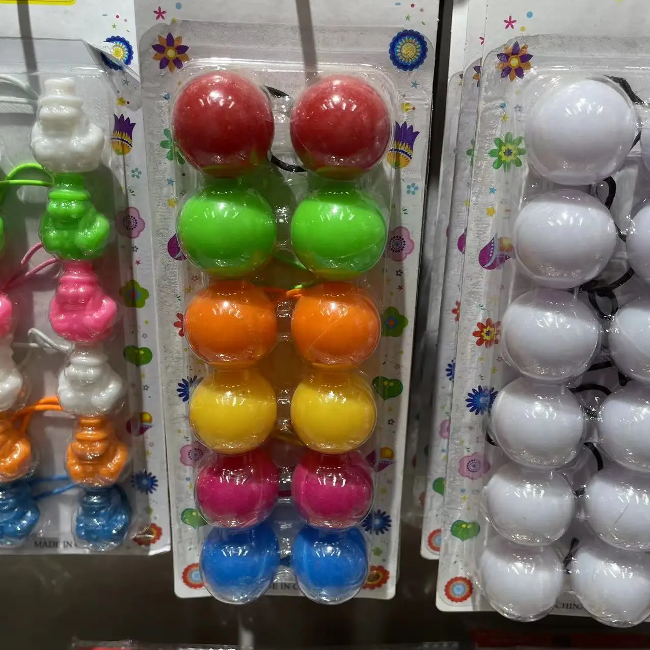 MYLULU Oversized 30mm&40mm beads Kids Girls Baby Knocker Balls Hair Ties Wholesale Hair Accessories with Balls for Girls Kids