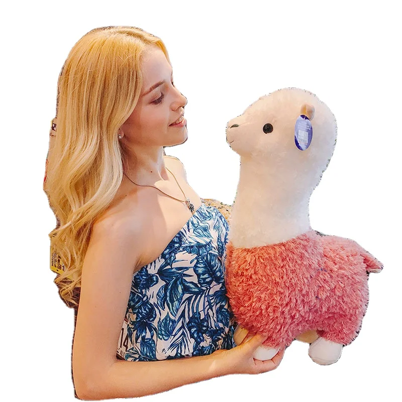 38cm Alpaca Stuffed & Plush Toy Animal House Decoration Alpaca Pillow Gift For Kids Cute Alpaca Plush Toys