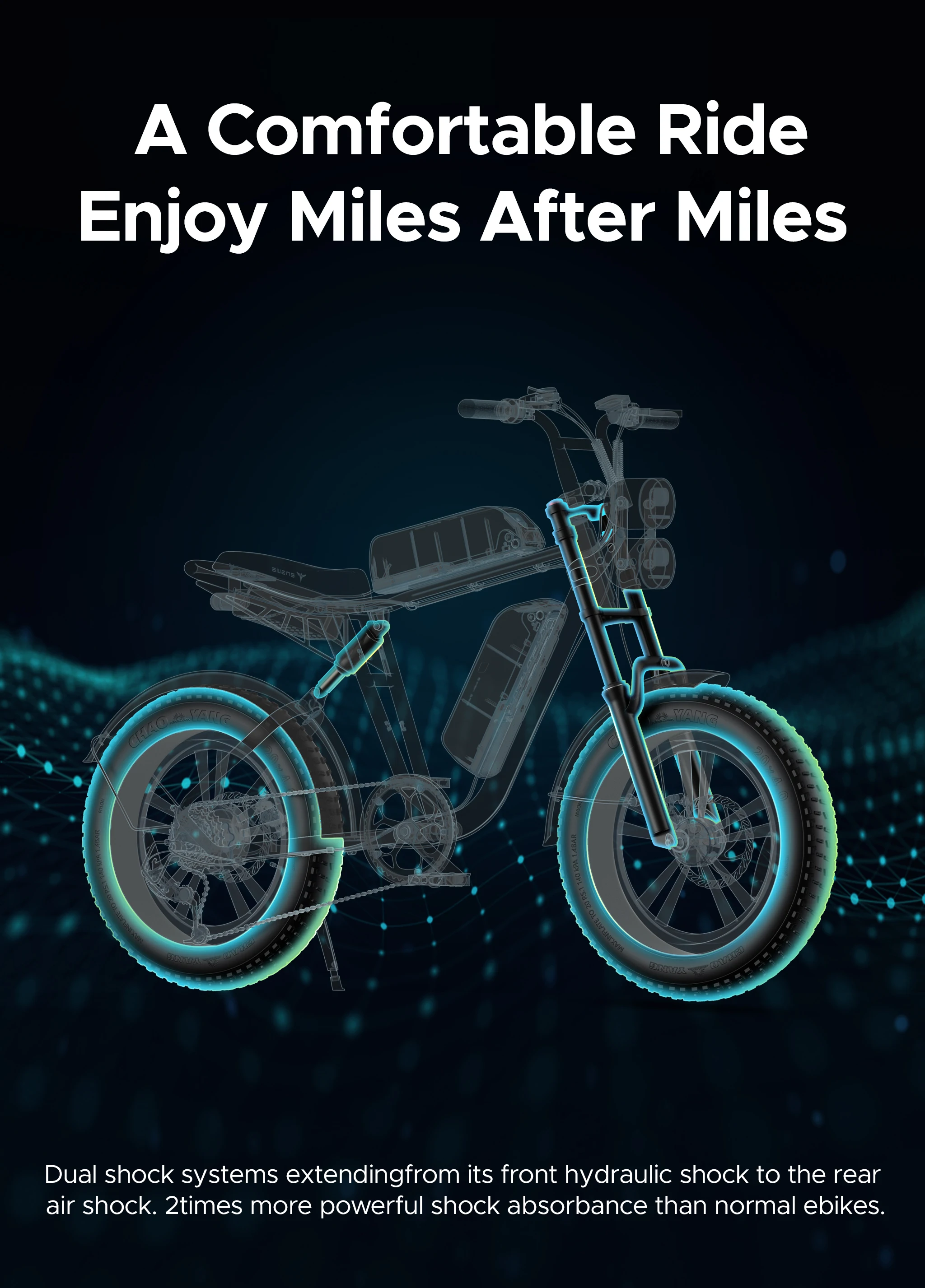 US/EU Stock ENGWE M20 20*4.0' Fat Tires Electric Bike, 750W Brushless Motor, 45km/H Max Speed, 48V 13Ah Battery