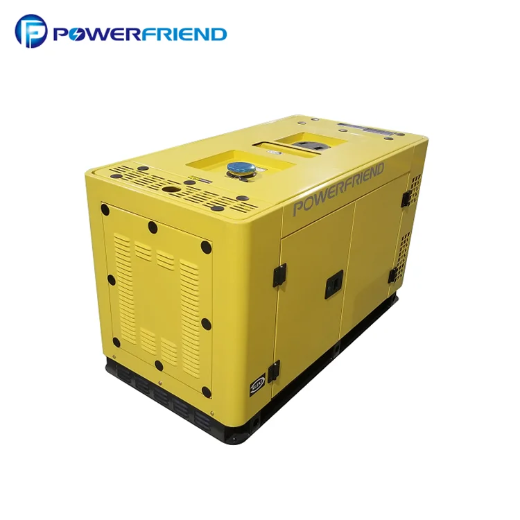 12kw 15kva power air cooled small silent diesel 15 kv generator with double plug