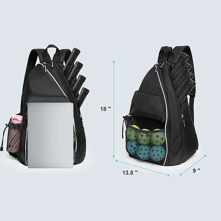 suppliers customizable men usa black canvas oxford sport pickleball backpack stylish women waterproof sport bag backpack 2023