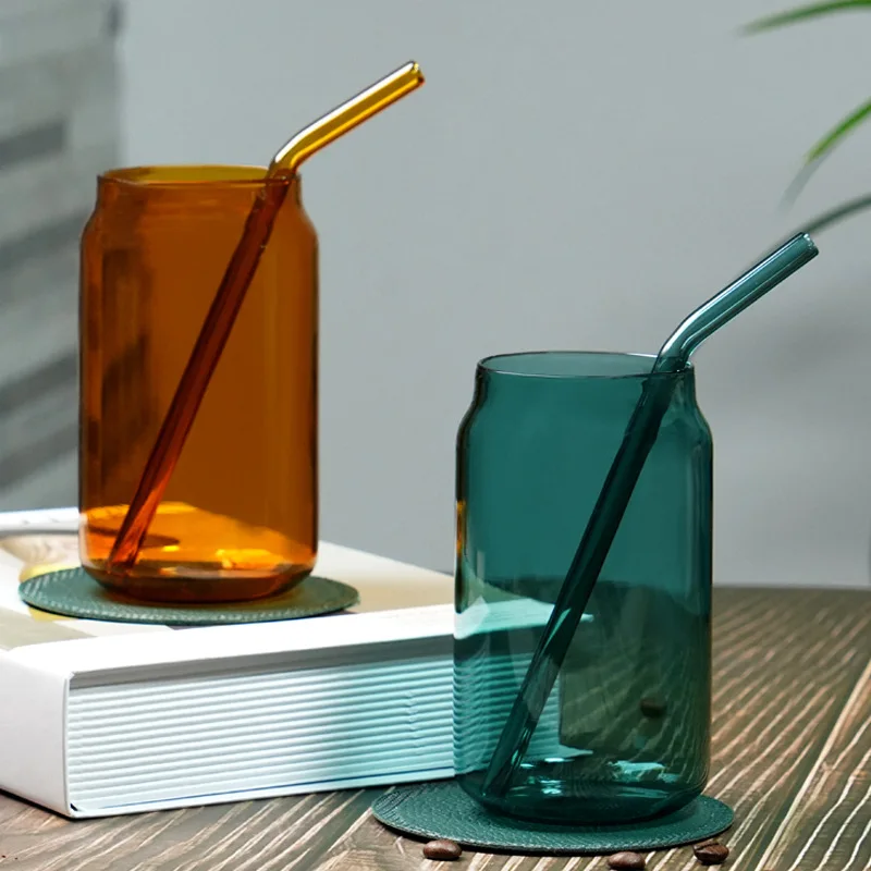 Eco Friendly Pyrex Reusable High Borosilicate Glass Straws Glass Straws And Glass Drinking Straw Set With Custom Logo