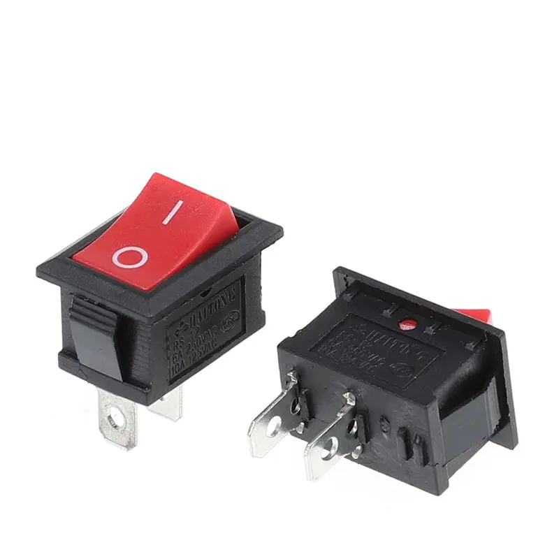 Двухполюсный 2 способа 4 Pin-код, 6 pins, Defond Kcd5 Largre размеры выключатель рокера 16a 250vac T85 1e4