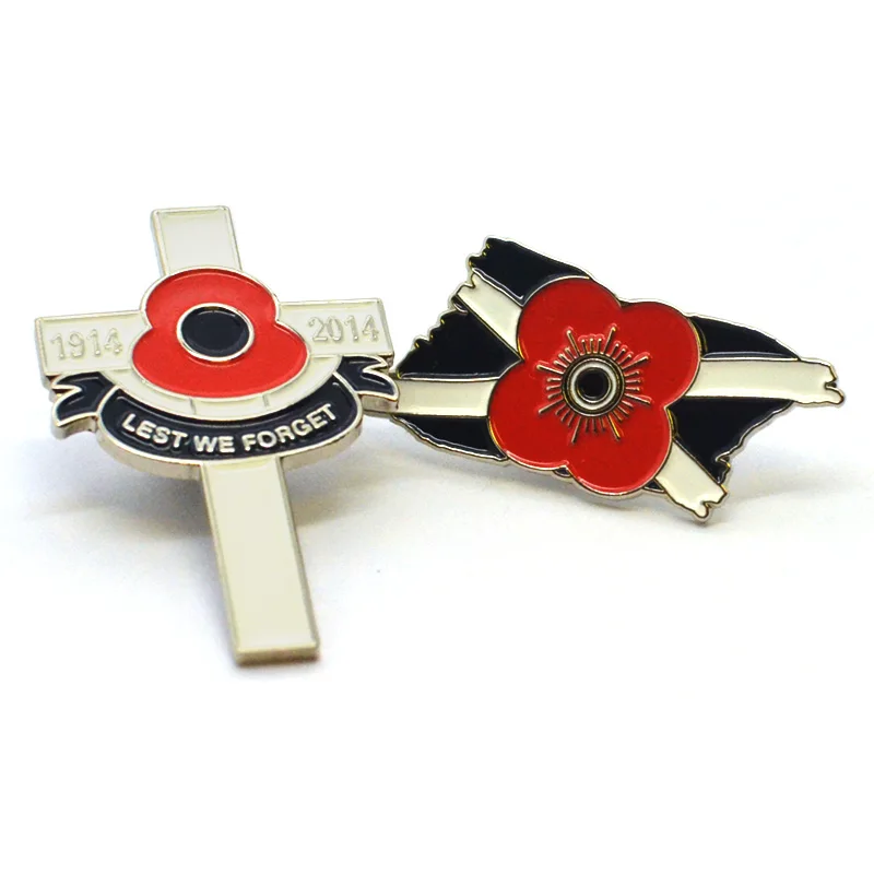 New Product Souvenir Metal Lapel Acrylic Epoxy Custom Funny Camera Car Poppy Pin Badge Collar Pins Saudi