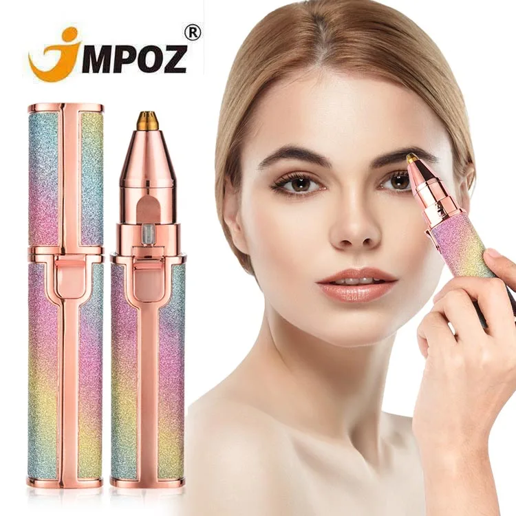 2 в 1 перезаряжаемый электрический триммер для бровей эпилятор для женского тела для лица в форме помады удаление волос мини безболезненная бритва