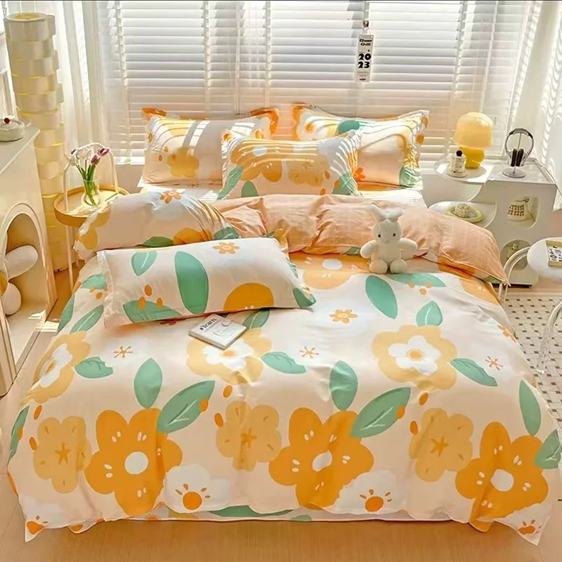 100% Polyester Bed Sheet Fabric Print Home Textile