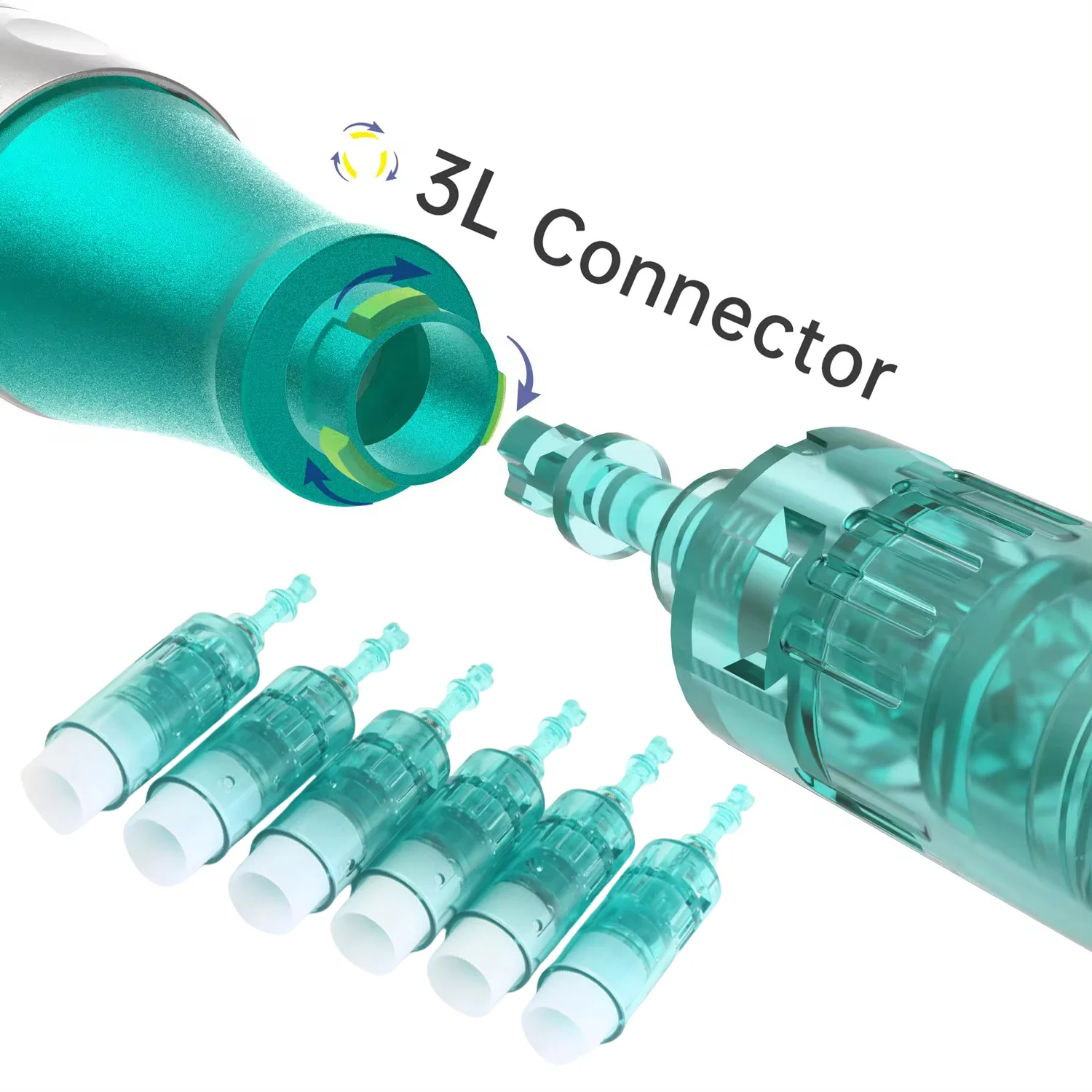 11/16/24/36/42 pins round nano 3D 5D micro needles adjustable needle length for acne scar stretch marks dark spots treatment