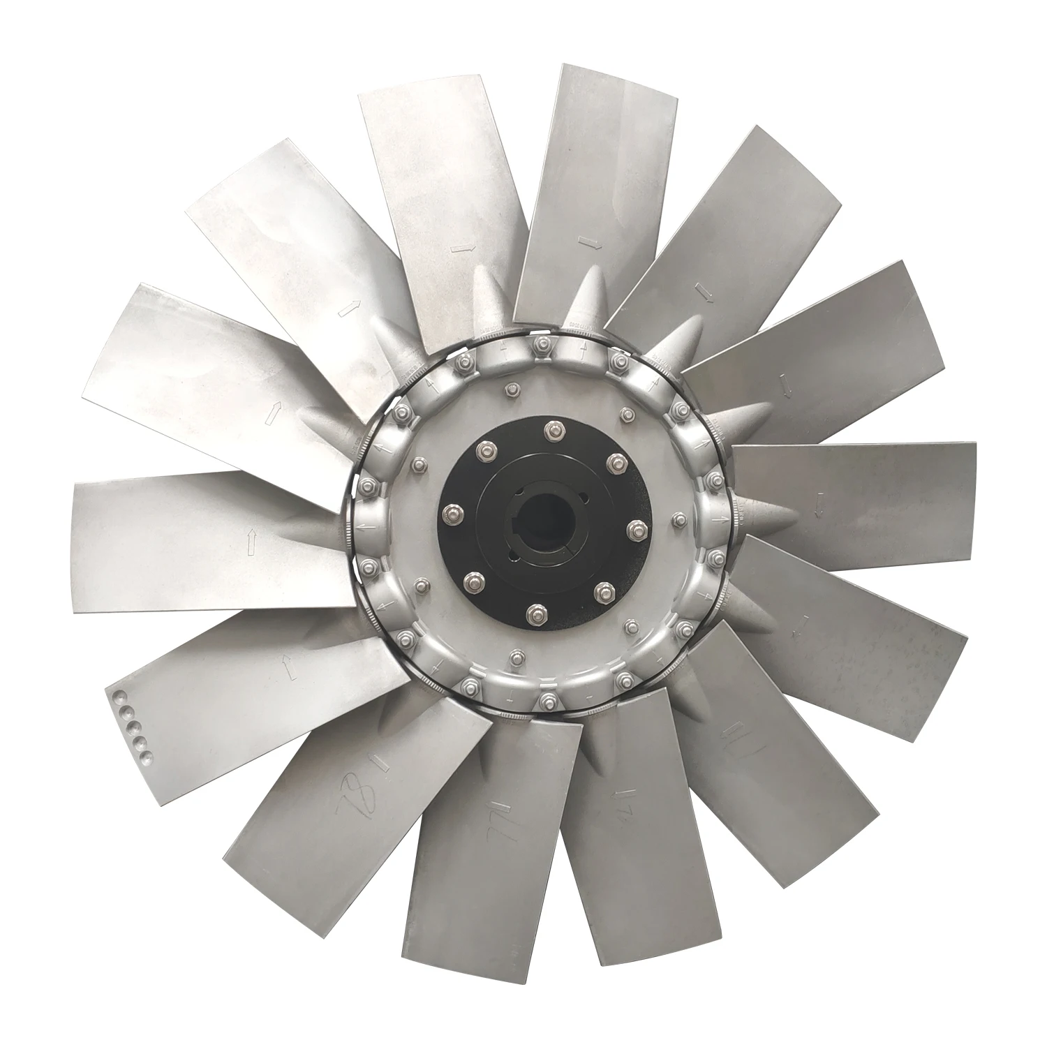 Adjustable aluminum alloy impeller blade for axial fan