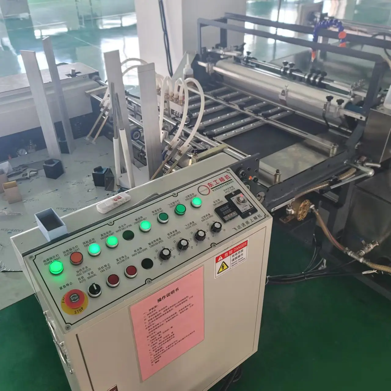 DG-850A Paper Box Cover Feeder Gluing Machine Rigid Box Paper Forming Machine With Hot Glue Cold Glue