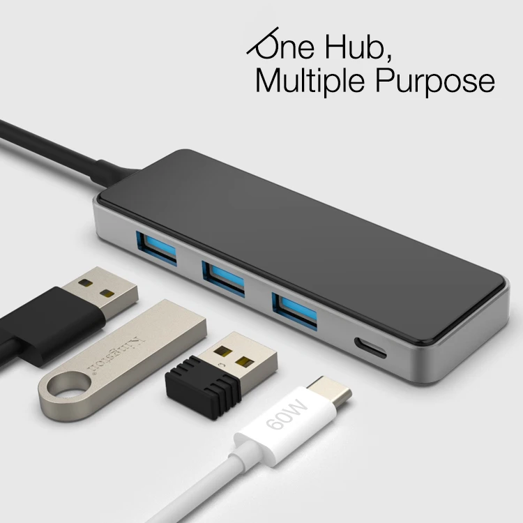  OEM 4 в 1 USB Type C к 3 0 Hub PD для Macbook Matebook