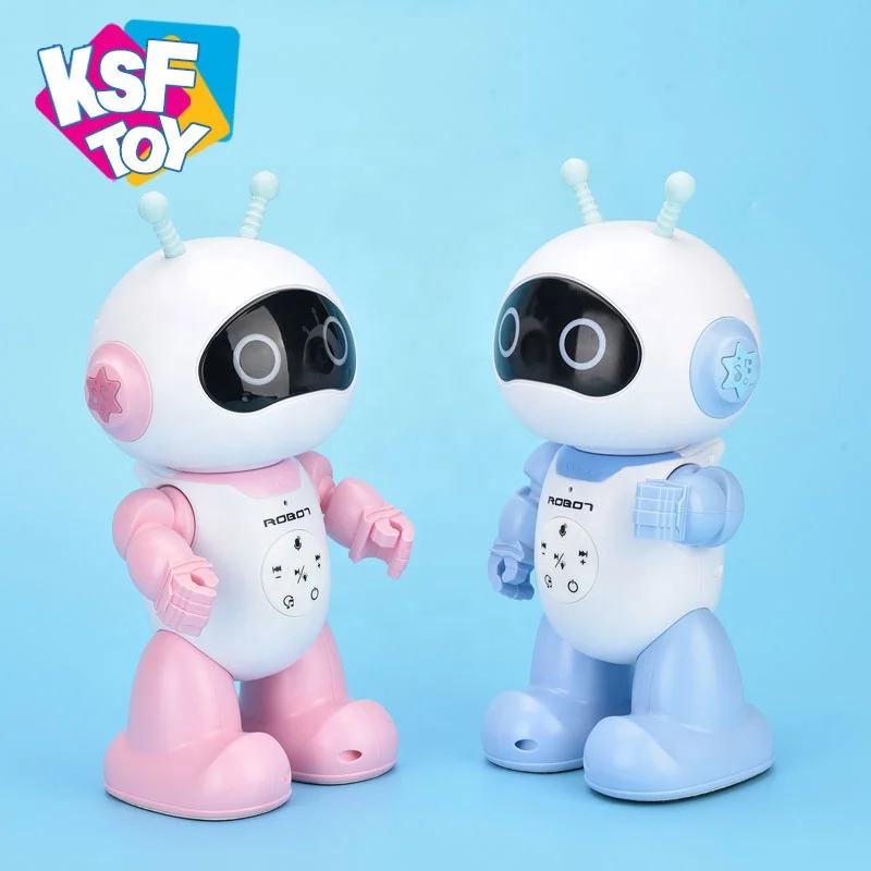 mode magic voice clear sound intelligence kids learning robot toy with singing microphone