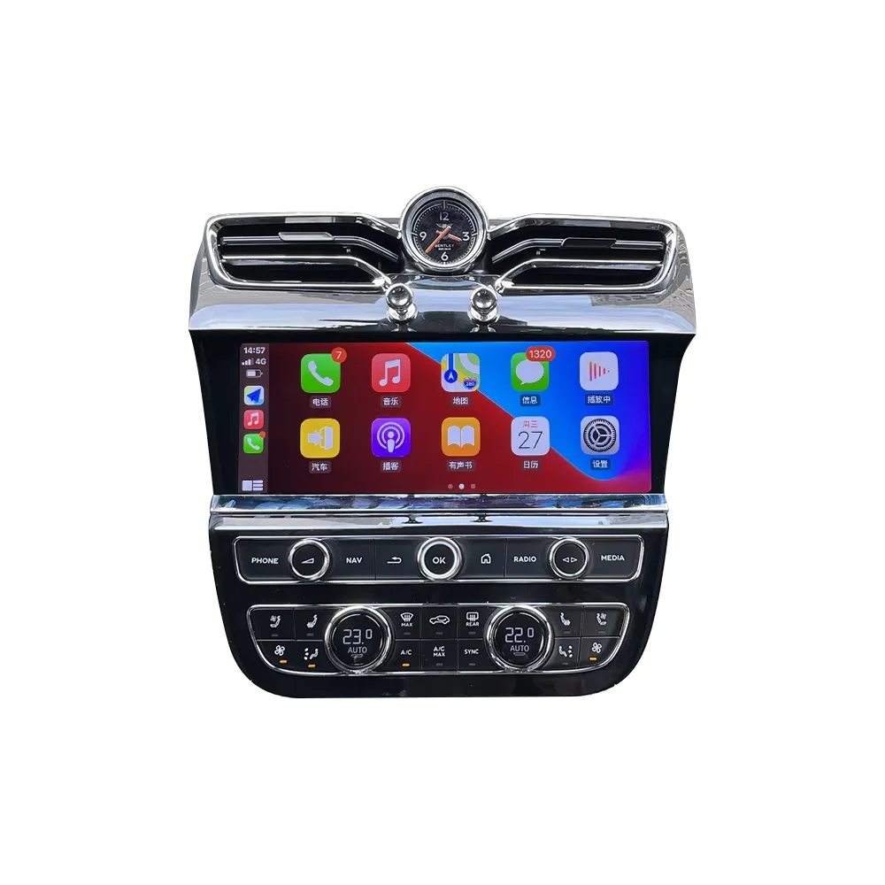 New Model 10.9 Inch IPS wireless Carplay Octa Core 8+128GB Android screen Car DVD radio Player for Bentley Bentayga 2016-2019