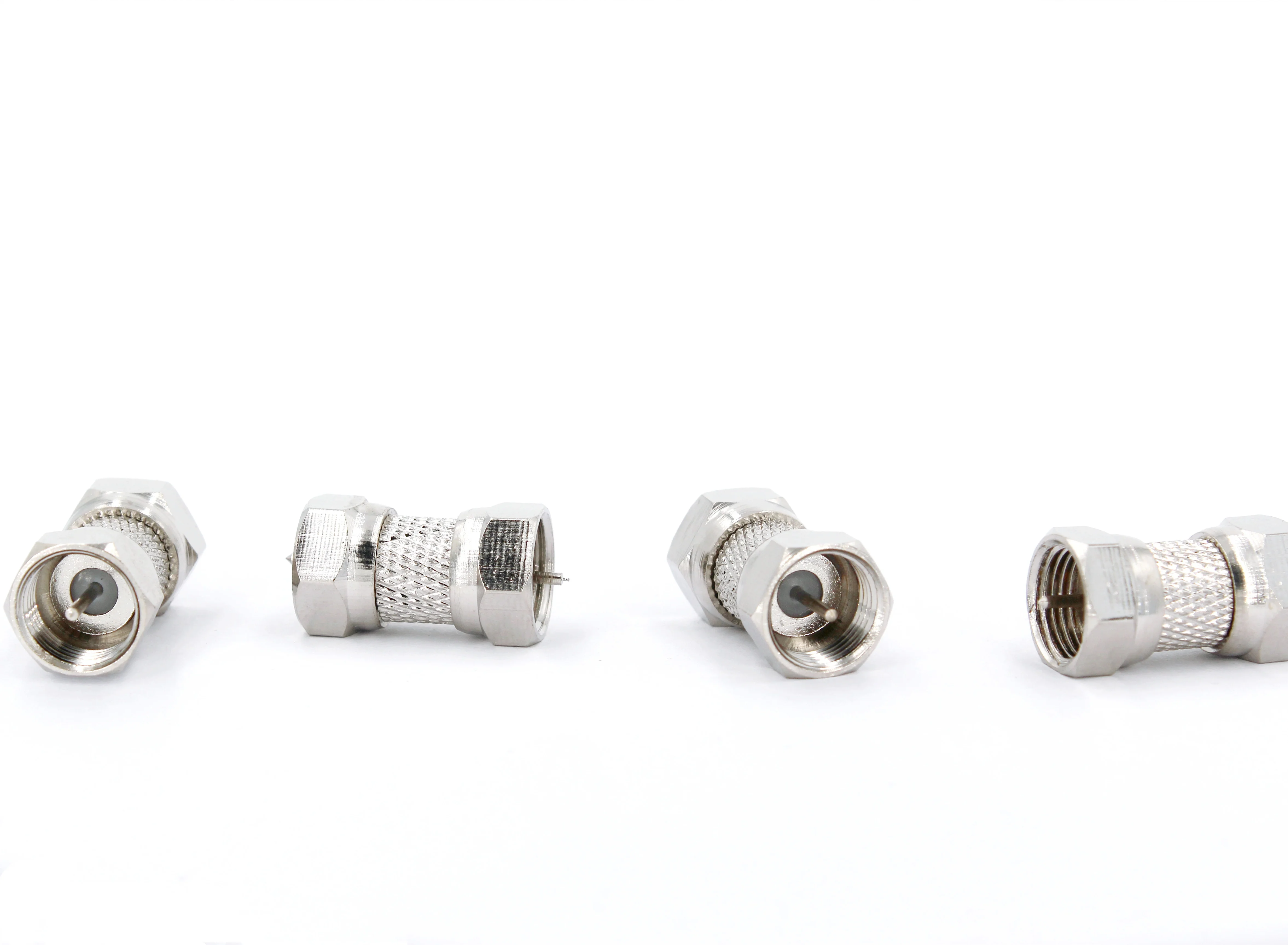 RF coaxial F male to male connector adapter RF connector & adapters F waterproof cable connector