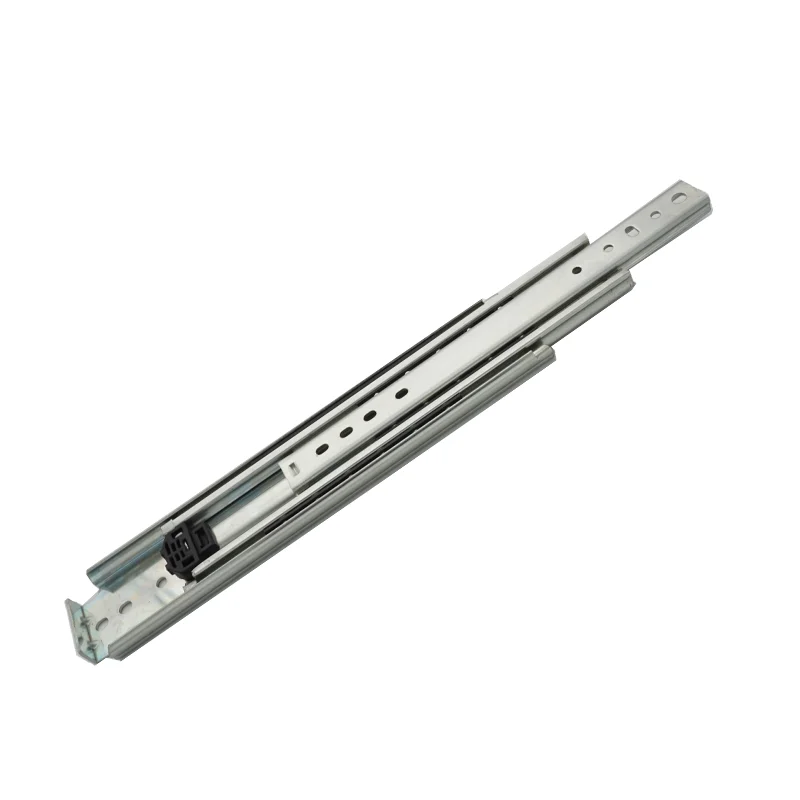 76 wide 20 thick three steel ball industrial telescopic slide medium load cold rolled steel drawer slide bearing 220KG