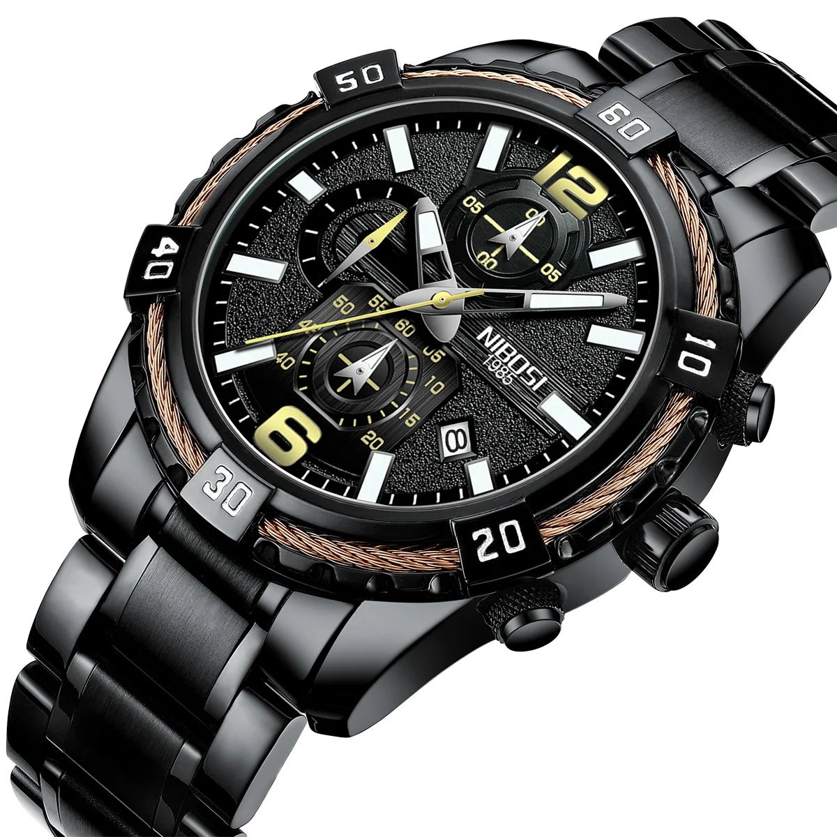 wholesale NIBOSI 2335 New Men Watch Relogio MasculinoTop Brand Luxury Men Unique Sports Watch Men Quartz Date Clock
