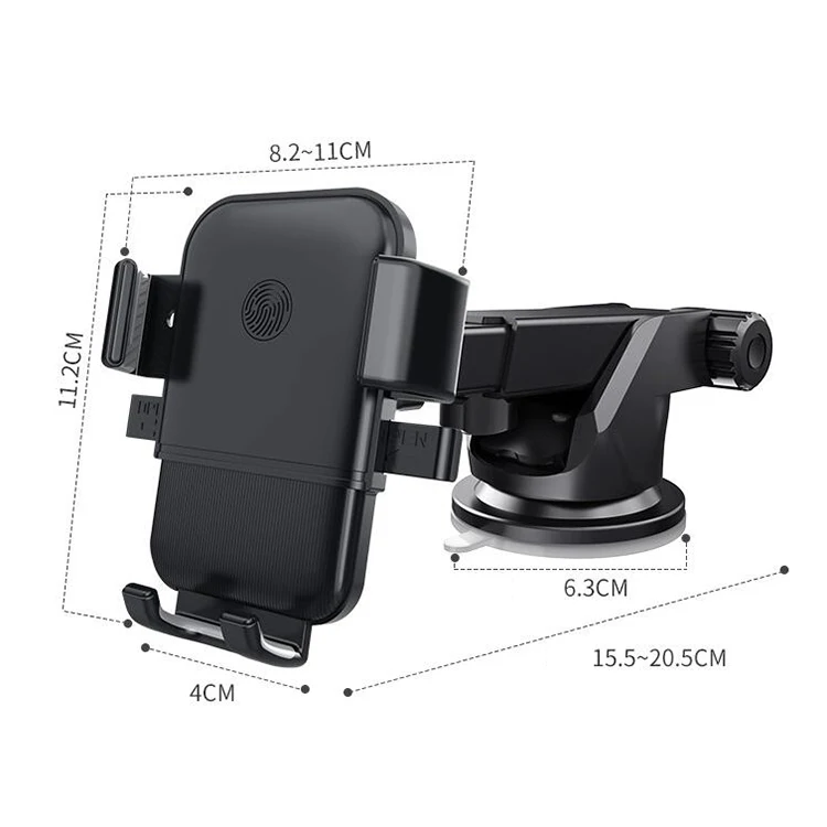 Вращающийся на 360 градусов Автомобильный держатель для телефона совместим со всеми мобильными телефонами