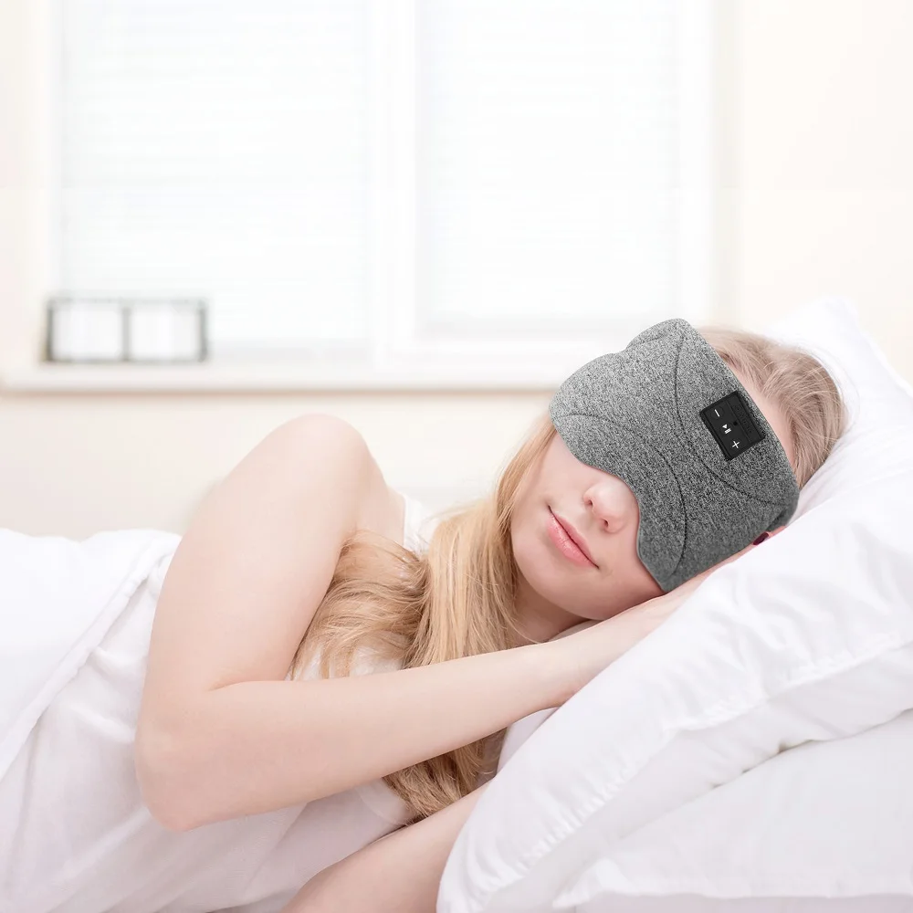 Bluetooth Sleeping Headphones Headband Soft Comfortable Sleep Music Mask with Wireless Earphone
