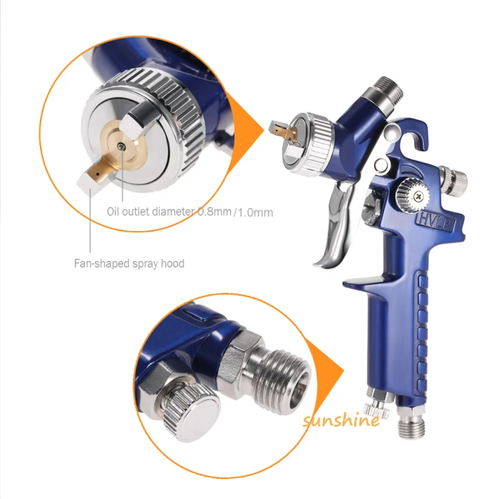 125ml Car Painting Tools  H-2000 Airbrush Professional Mini Paint Spray Gun For Cars Pneumatic Tool DIY Spraying