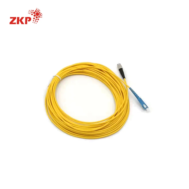 
China ZKP Single Mode Sc FC Optic Fiber Patch Cord 