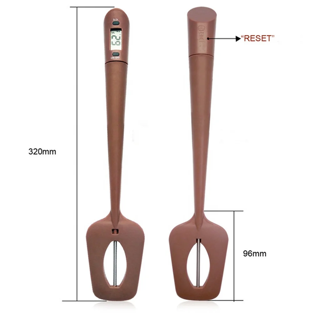 Kitchen Baking Cooking Tool Digital Silicone Spatula Cooking Thermometer