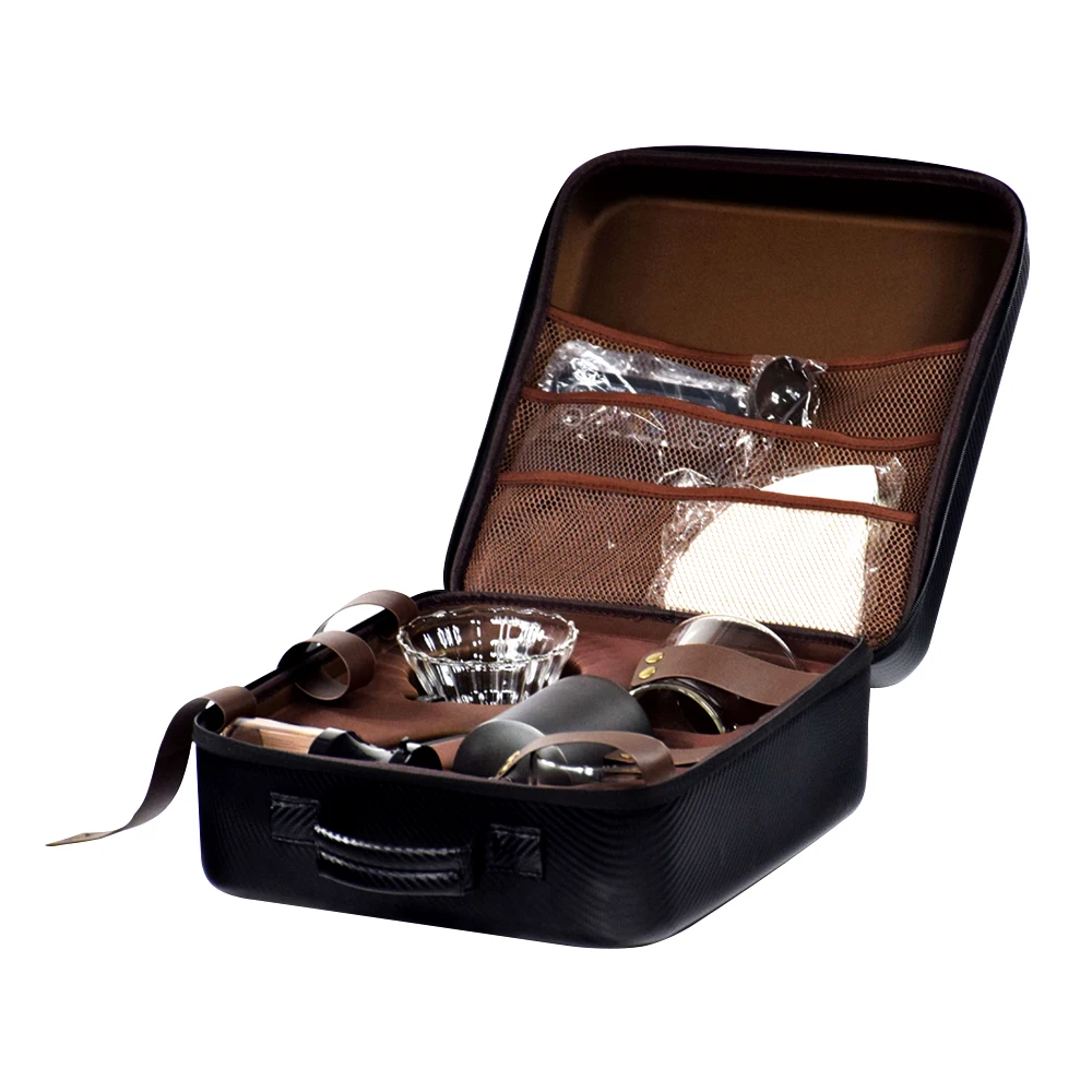 Fashion portable coffee travel bag coffee grinder Pour Over Kettle drip coffee sets