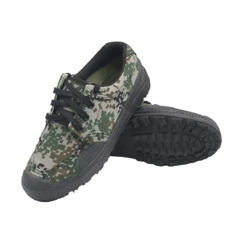 Factory Supply Point Forest Stealth Green Camouflage Tactical Shoes Hard Rubber Outsole Outdoor Jungle Shoes