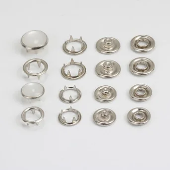 Pearl prong snap button with 4 parts
