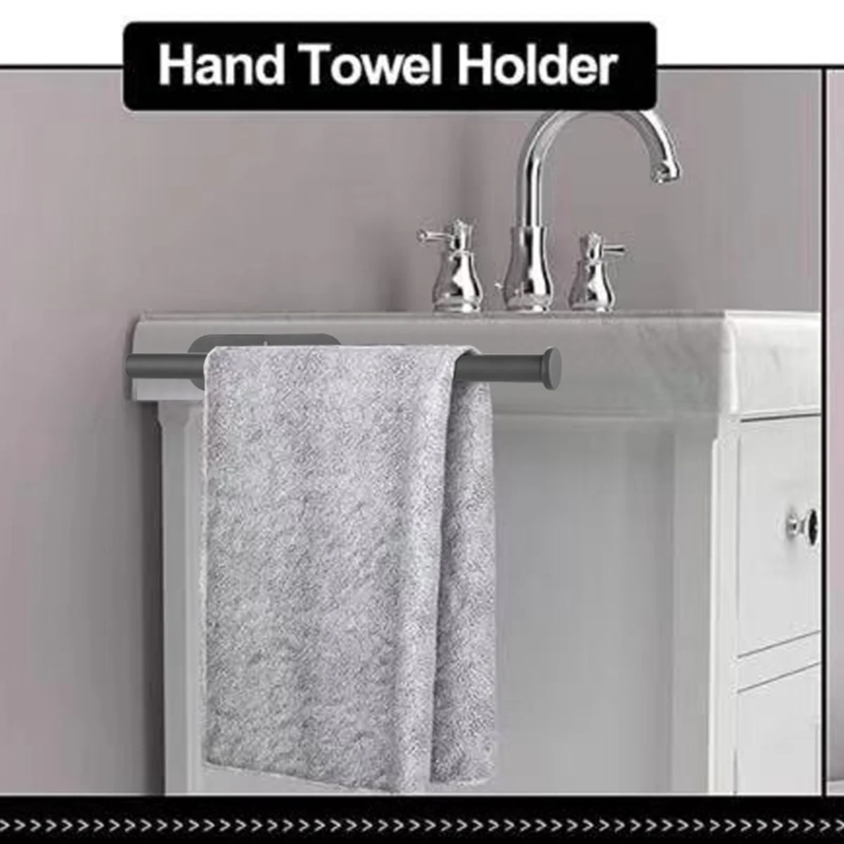 Wall Self Adhesive Paper Holder Under Cabinet Stainless Steel Roll Tissue Hanger Organizer Paper Kitchen Toilet Towel Rack