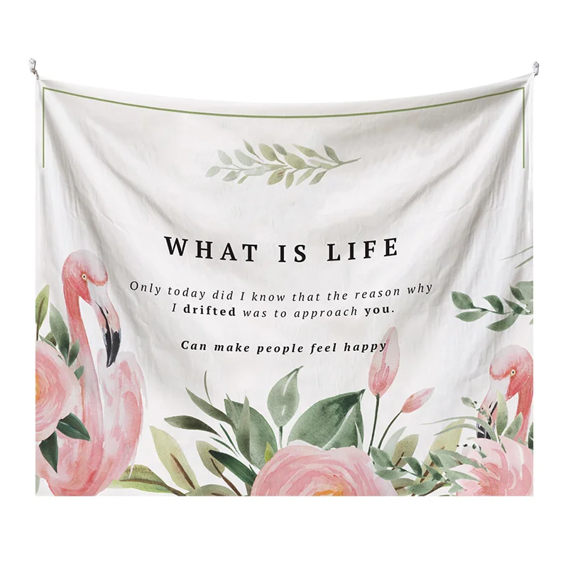 Custom Logo Printed Wall Hanging Tapestry For Home Decor 100% Polyester Tapestry Wholesale