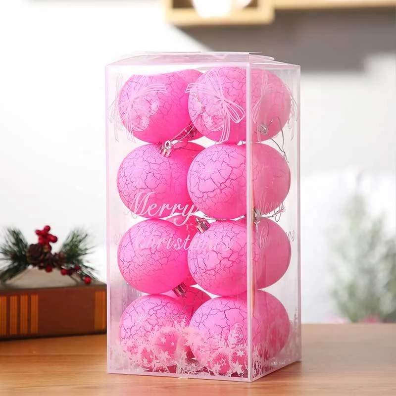 KG Xmas Gift Set bolas de navidad boules de noel 6/7/8cm Colorful Painted Christmas Baubles Sublimation Matte Christmas Ball