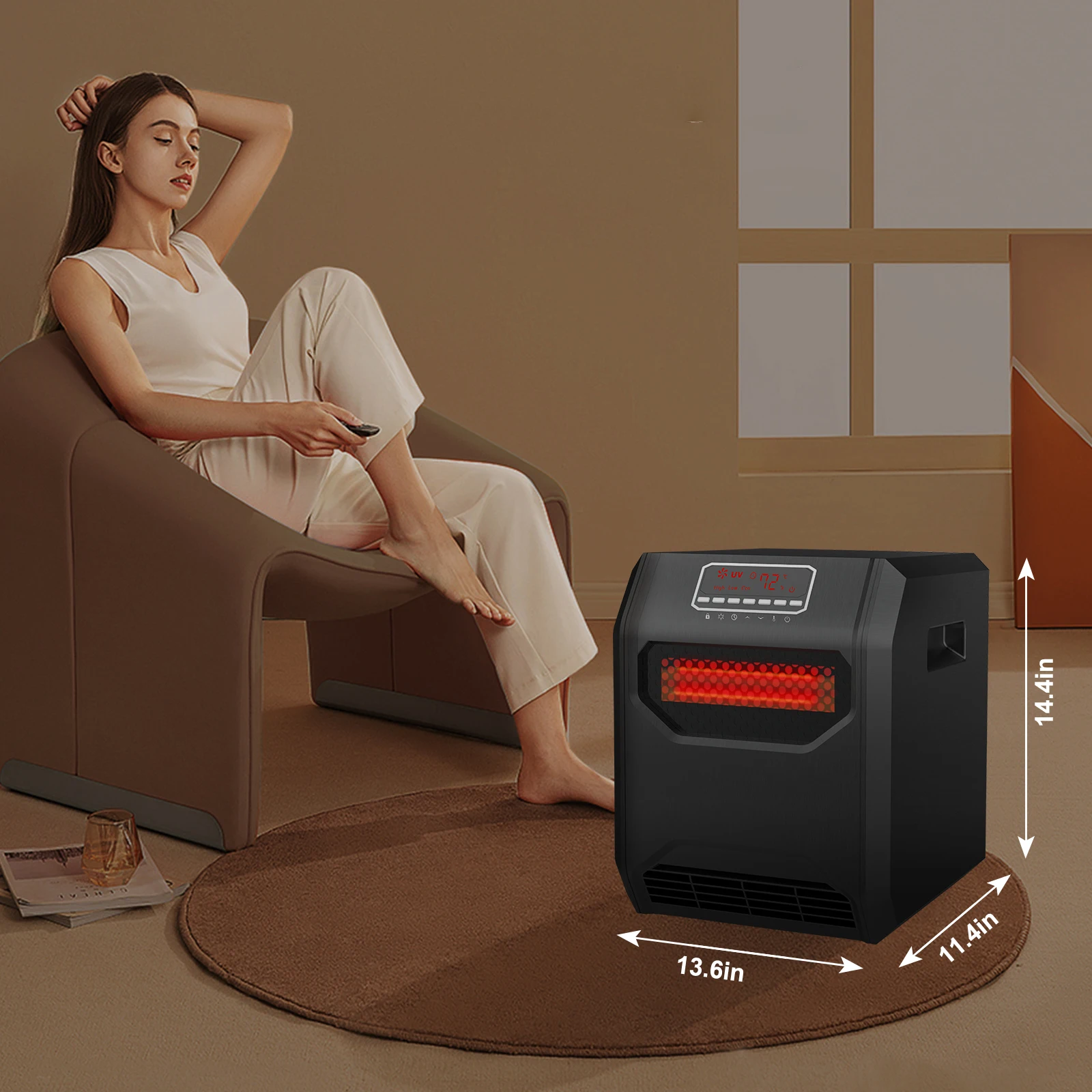 quartz PTC Plasma Inverter Air purifier Infrared Humidifier electric Heater