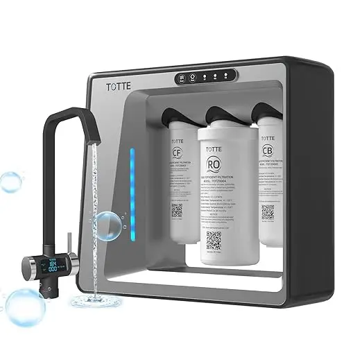 7-Layer Filtration System Commercial Home RO Water Purifier Smart Faucet with Ionizer and Water Filter Bottle Water Tap