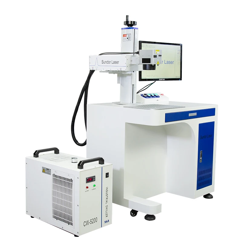  Laser marking machine UV laser engraving metal plastic glass high precision 3W / 5W