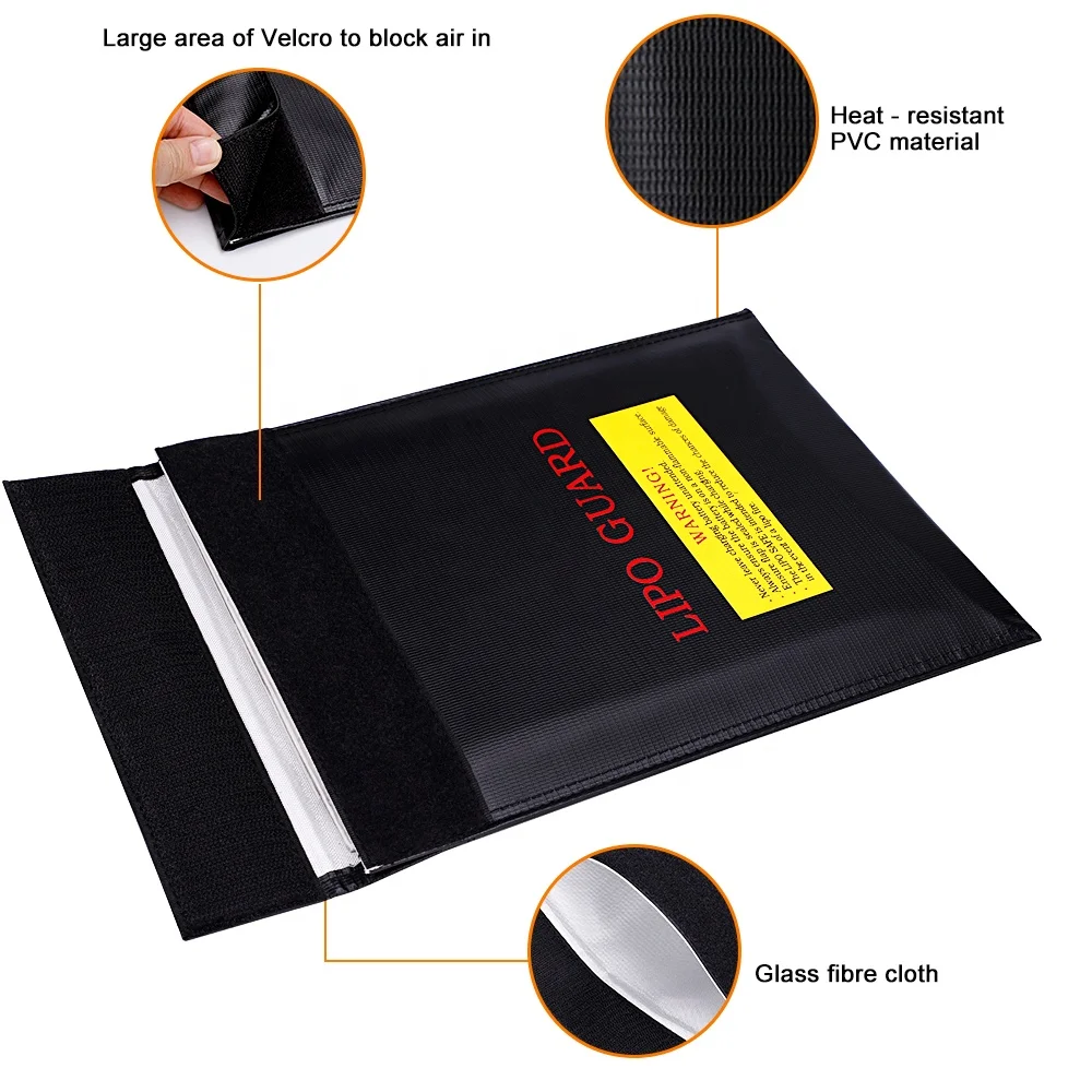 Fireproof RC LiPo Safe Guard Charge Sack 180x230mm Explosion-proof Battery Bag