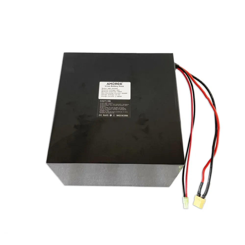 AMORGE 60V  50AH 80AMP Li-ion Battery Pack for Ebike