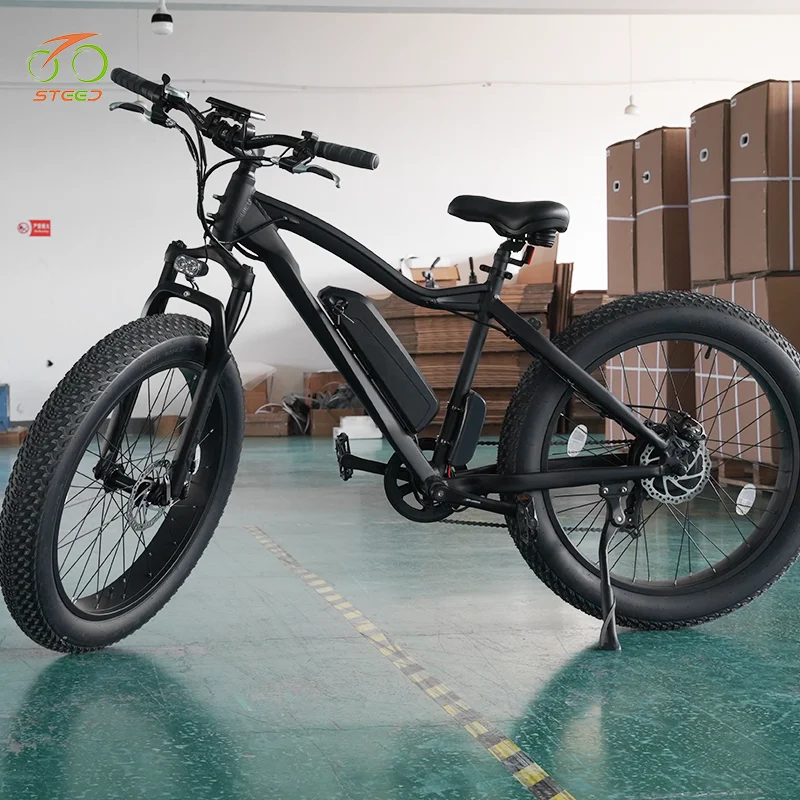 Steed mountain e-bike with dual battery electric foldable bicycle