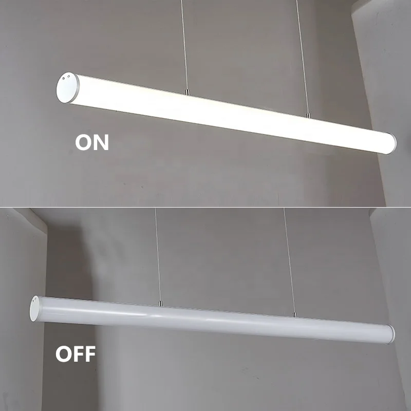 Super Good Quality 360 lighting degree Led Cylinder linear pendent Lights 4ft 1.2M 30W