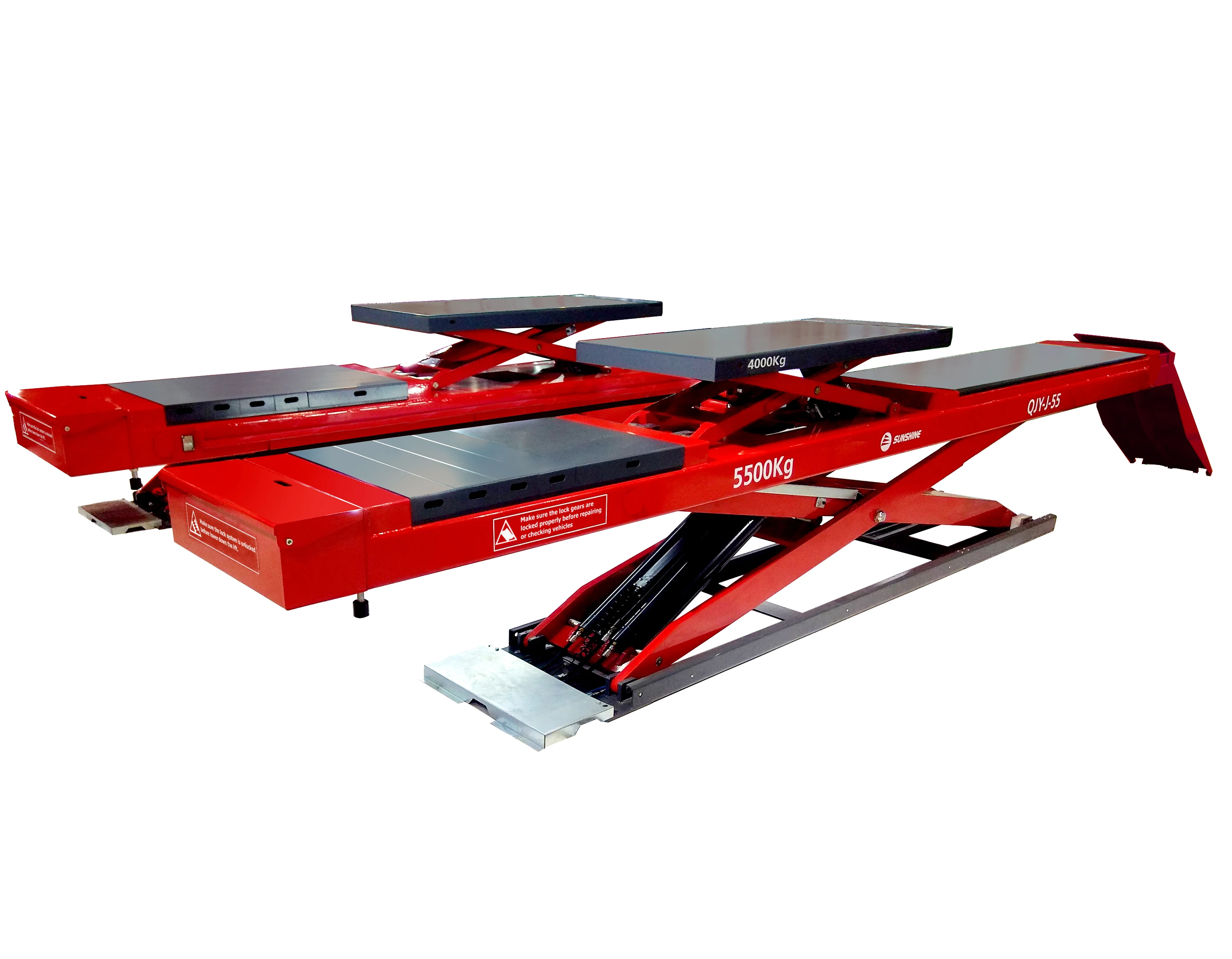 QJY-J-55 большой подъем гидравлический автомобиль подъемники с CE & сертификат безопасности материала (сертификат ISO производство Китай